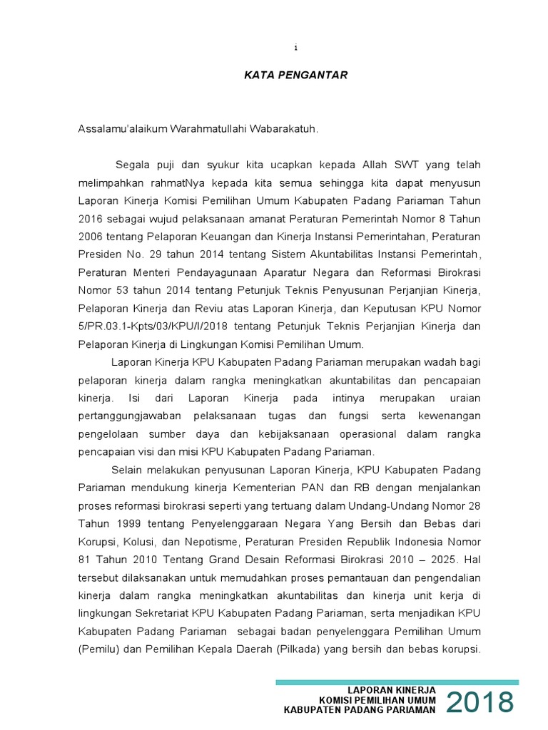 LK Kpu 2018 | PDF | Pengelolaan Keuangan & Uang