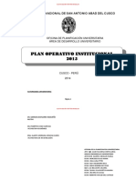 Plan Operativo Institucional 2015 PDF