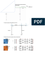 Análisis de estructura de pórtico de un solo nivel