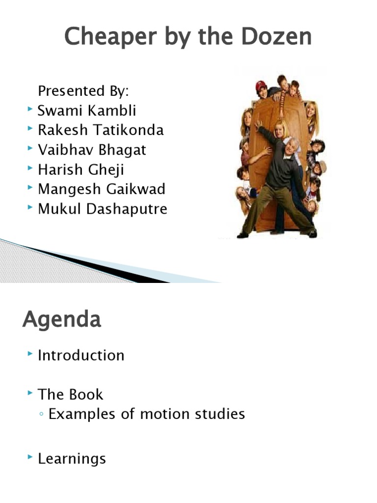 Cheaper by The Dozen | PDF