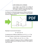 ECUACIÓN GENERAL DE LA ENERGÍA Clase