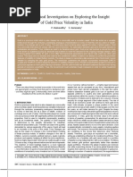 Gold Price Volatility in India