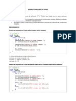 POO S02 Estructuras Selectivas