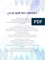 Por Qué No Viniste PDF