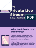 Private Live Streaming for Businesses