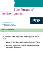 Water and The Fitness of The Environment: Powerpoint Lectures For