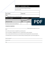 Assessment Instructions and Coversheet Task 3-1