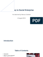 Journey To Social Enterprise: As Observed by Marcus Coetzee