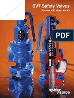 SV7 Safety Valves: For Use With Steam and Air