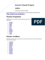 Doosan Infracore Diesel Engine Current Models: Marine Propulsion