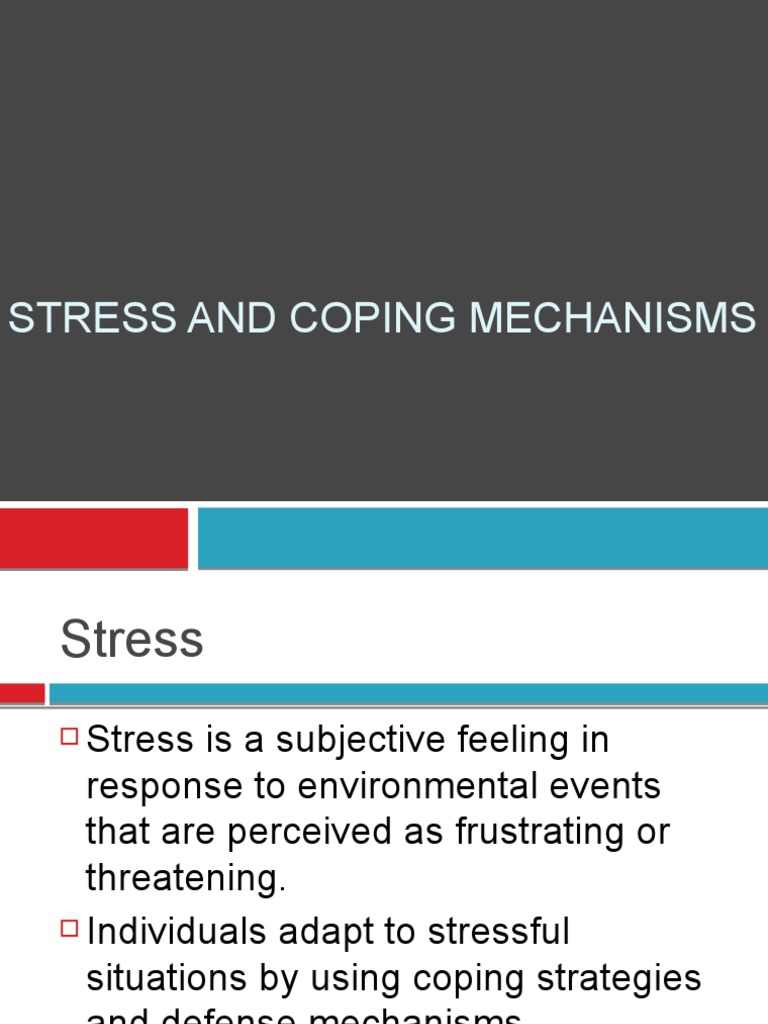 Understanding Stress and Coping Mechanisms | PDF | Stress (Biology ...