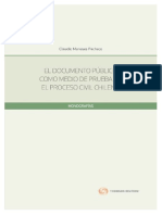 El Documento Público Como Medio de Prueba en El Proceso Civil Chileno - 2017 Meneses