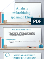 Analisis Spesimen (Pengecatan Mikroorganisme)