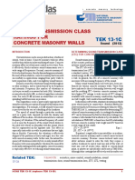 Sound Transmission Class Ratings For Concrete Masonry Walls: TEK 13-1C
