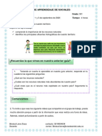 ¿Recuerdas Lo Que Vimos en Nuestra Anterior Guía?: Guia de Aprendizaje de Sociales