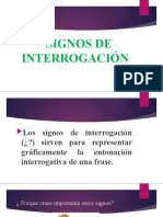 SIGNOS DE INTERROGACIÓN