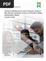 School of Mathematics and Computer Science BSC (Hons) Computer Science at Herald College, Kathmandu, Nepal Course Guide