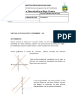 Matematicas 9 Ecuaciones Lineales 2X2