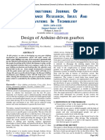Design of Arduino Driven Gearbox: ISSN: 2454-132X Impact Factor: 4.295