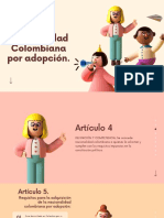 De La Nacionalidad Colombiana Por Adopción PDF