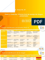 Paso 5- Controlar- Informe final de manejo de riesgos ambientales 