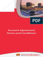 Account Agreement Terms and Conditions