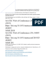 MATEC Web of Conferences 254, 04005 (2019) 404005 MMS 2018 MATEC Web of Conferences 254, 04005 (2019) 404005 MMS 201