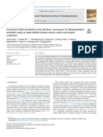 International Biodeterioration & Biodegradation: Toruloides Using An Open-Bubble-Column Reactor Under Non-Aseptic