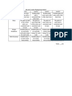 BB and F Scales Playing Exam Rubric