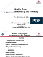 Spatial Array Digital Beamforming and Filtering: Tim D. Reichard, M.S