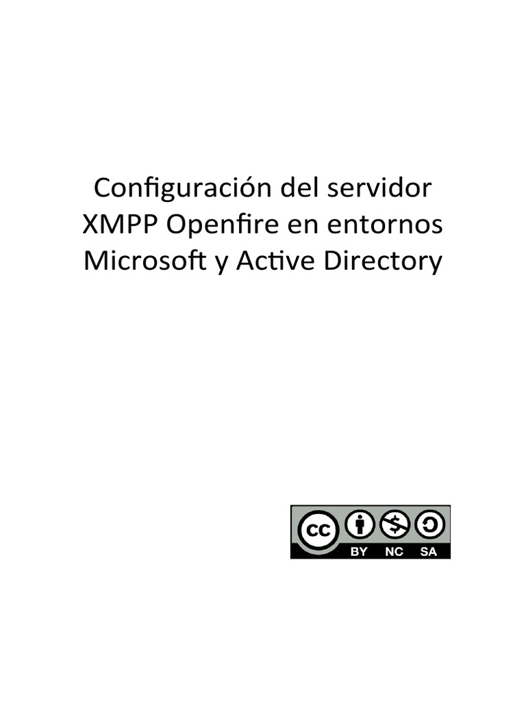 Configuración Del Servidor XMPP Openfire | PDF | Directorio Activo ...