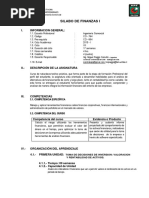 SILABO DE FINANZAS I EPICO CO-764 - 2019 Miguel Piaggo Canivillo