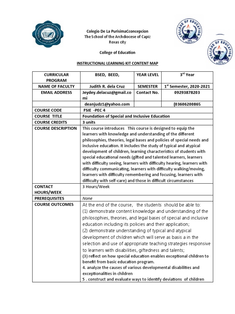 Inclusive Education Foundations | PDF | Inclusion (Education) | Genetic ...