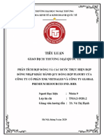 Nhóm 9 - Tiểu luận Giao dịch thương mại quốc tế PDF