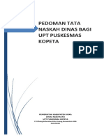 PANDUAN TATA NASKAH DINAS UNTUK PUSKESMAS
