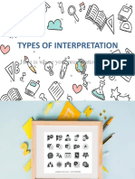 Types of Interpretation: Here Is Where Your Presentation Begins
