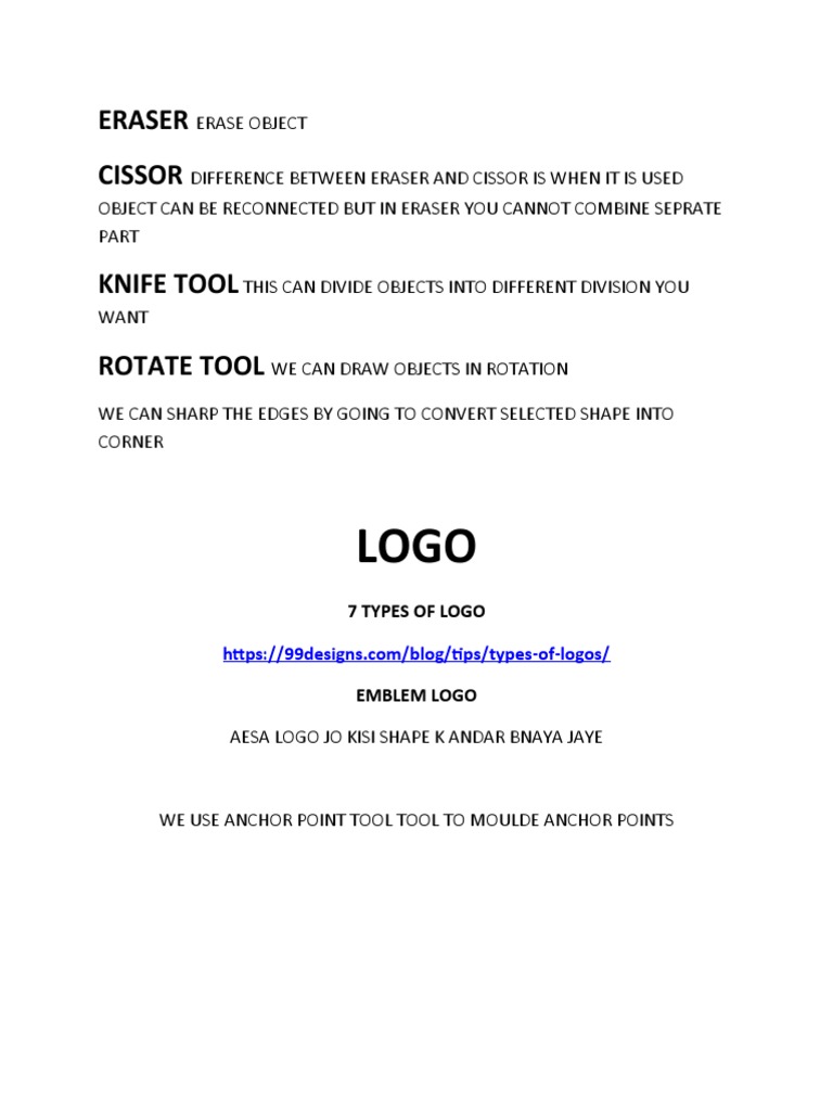 Tools and Types of Logos Explained | PDF