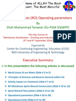 Presentation # 2 RO Process Operating Parameters PDF