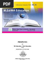 MA M.Ed Prospectus Autumn 2020