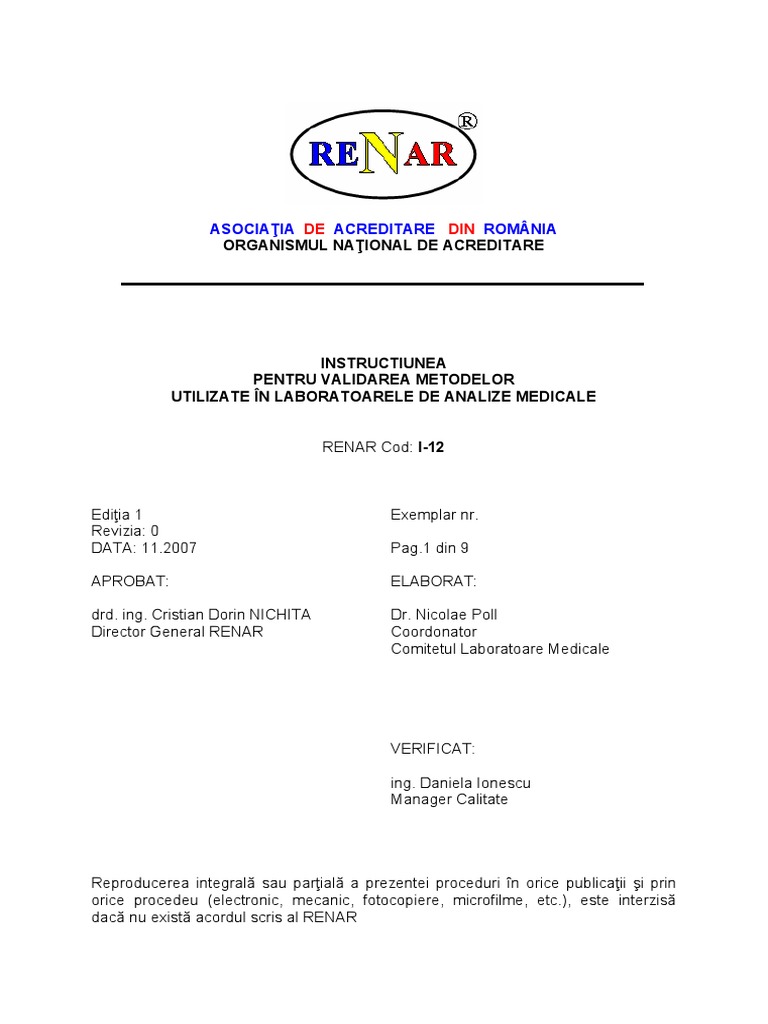 Validare Metode Analitice PDF | PDF