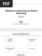 Welcome To Data Science Online Bootcamp