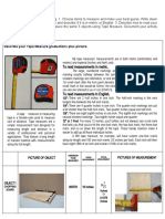 To Read Measurements in Metric,: Describe Your Tape Measure Graduations Plus Picture