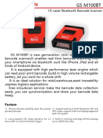 GS M100BT Bluetooth Barcode Scanner