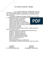 PROCES VERBAL DE PREDARE - Documente