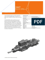 Sandvik Hl1560T Hydraulic Rock Drill: Technical Specification