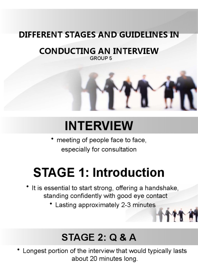 Interview Stages and Guidelines Explained | PDF