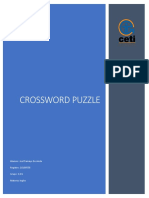 Crossword Puzzle: Alumno: Joel Tamayo de Anda Registro: 18100558 Grupo: 6-D1 Materia: Ingles