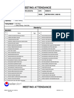 Safety Meeting Attendance Records