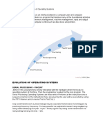 Manuscript Evolution of Operating Systems