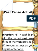 Past Tense Activity